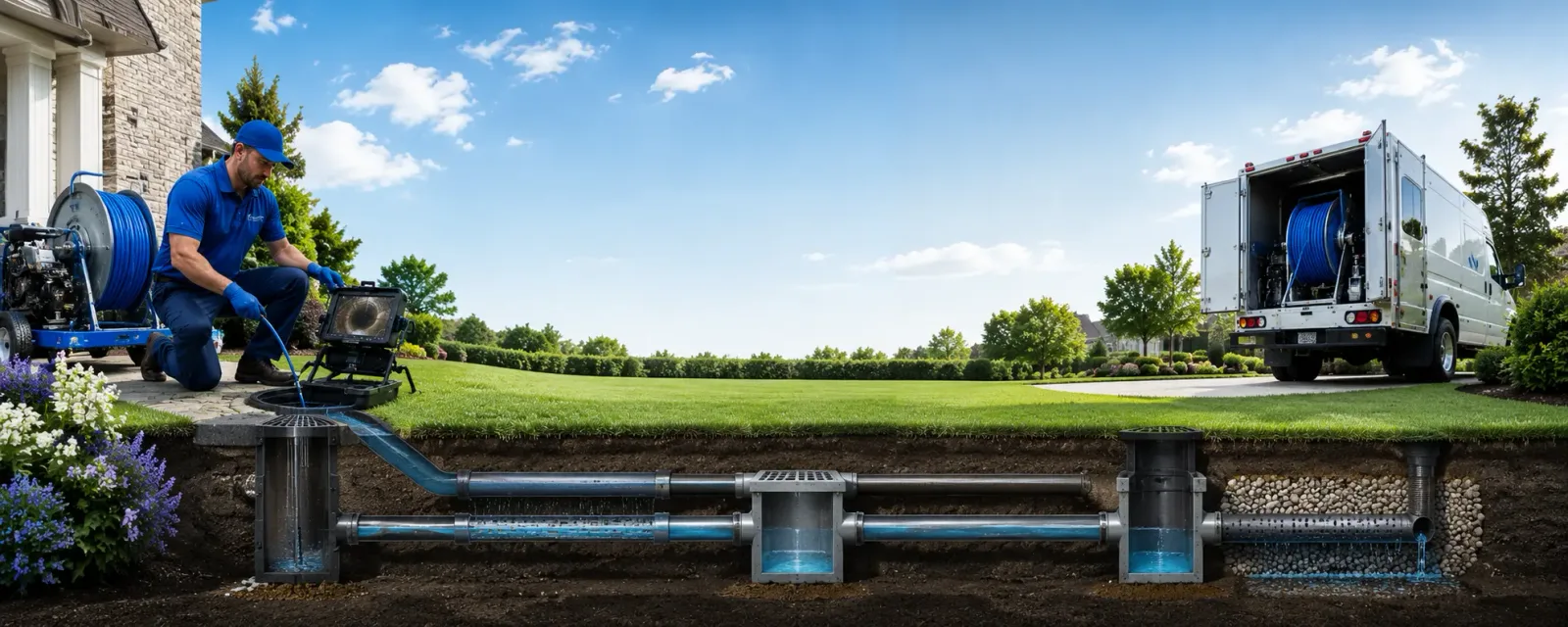 Outdoor drain cleaning information for Breinigsville, PA